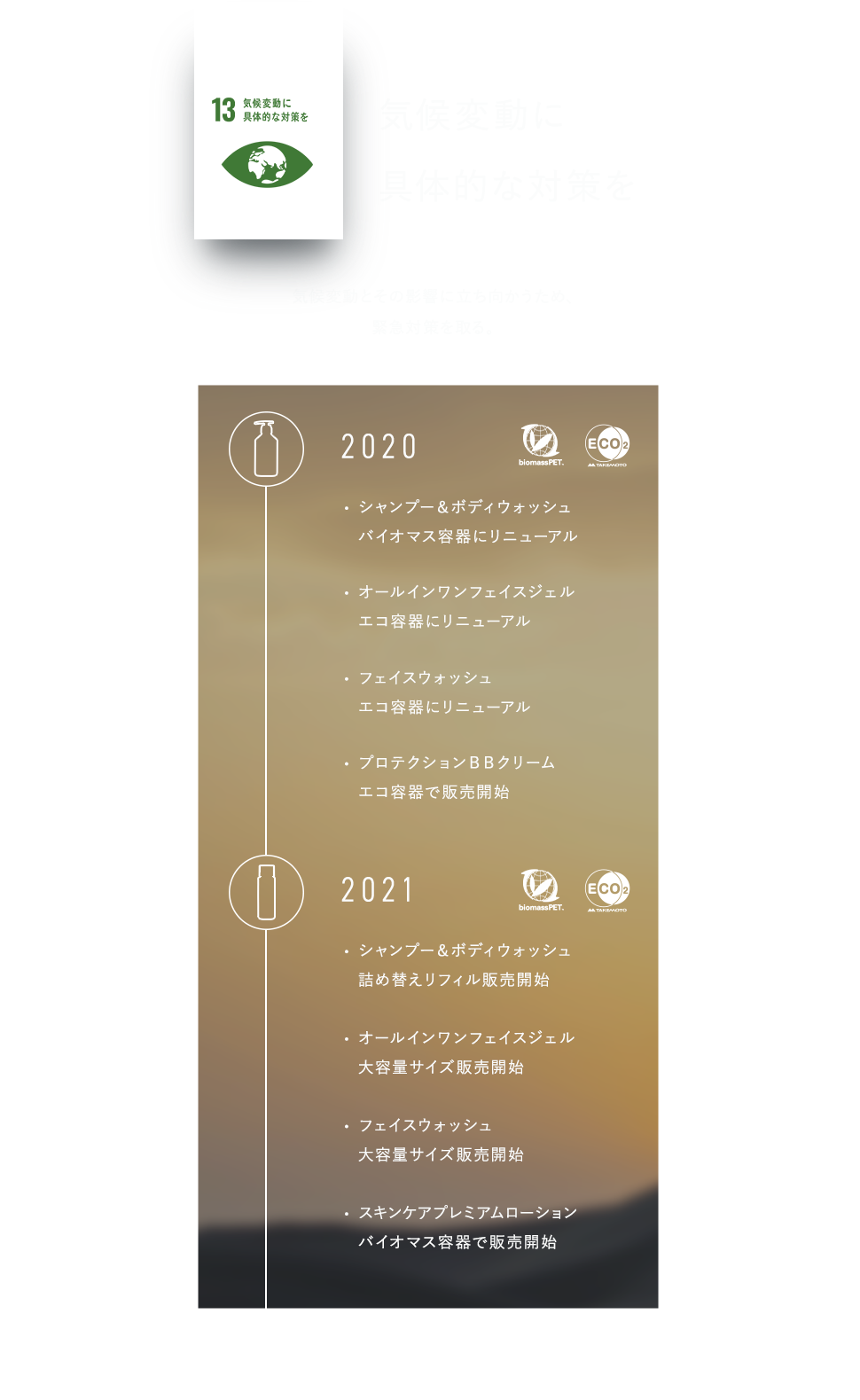 気候変動に具体的な対策を