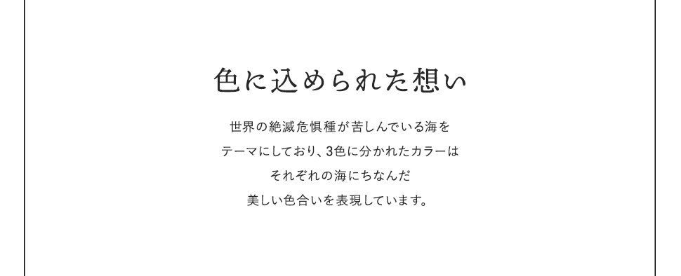 色に込められた想い