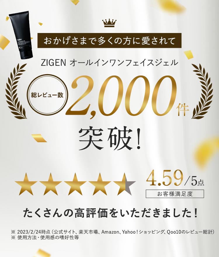 多くの方に愛されて楽天市場総レビュー数2000件突破！たくさんの高評価を頂きました