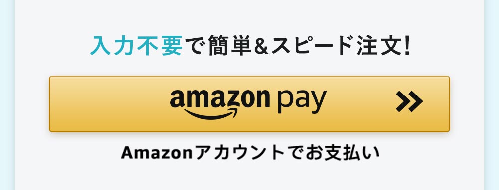 入力不要でスピード注文！AmazonPayでお支払い